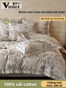 Violet | Warm Cotton Bedding Set 4 Pieces
