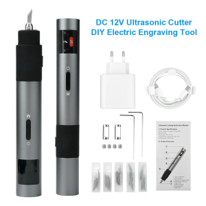 FS-S1 Multi-Function Handheld Ultrasonic Cutter Knife Type-C Charging Ultrasonic Industrial Cutting DIY Electric Engraving Tool