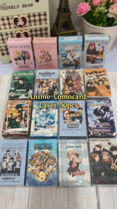 NEW Anime Cartoon LASER Photocard 50pcs Lomo Card Demon Slayer Genshin Impact Naruto Ultraman Melody 原神 鬼灭之刃 火影卡牌