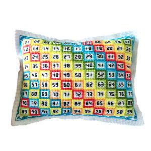 Cross Stitch Embroidery Needle Pouch for DIY Sewing and Craft Projects Compact Design with Colorful Pattern