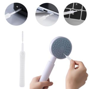 Shower Head Cleaning Brush White Small Brush Pore Gap Clean Anti-clogging Nylon For Kitchen Toilet Phone Hole