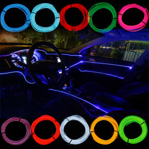 JaneDream 1M 12V LED Car Light Lamp Auto Interior Decorative Atmosphere Wire Strip