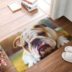 VIKAMA Cute 3D Dog Doormat Non‑Slip Realistic Pet Print Floor Rug for Entryway Hallway Indoor Home Decor