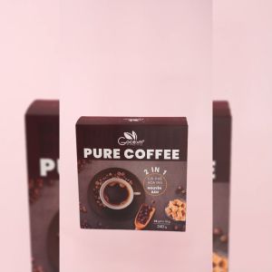 Pure Coffee Goce - Cafe Đen hòa tan 2 trong 1 - 240g (15 gói x 16g)