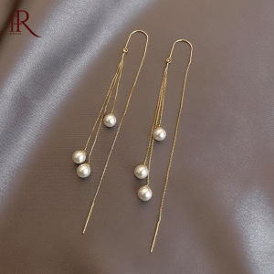 Frascati Mới Ngọc Trai Vàng Tua Khuyên Tai Dài Bông Tai Cho Phụ Nữ Thời Trang Hàn Quốc Buổi Tiệc Của Các Cô Gái Bất Thường Trang Sức Tai Quà Tặng