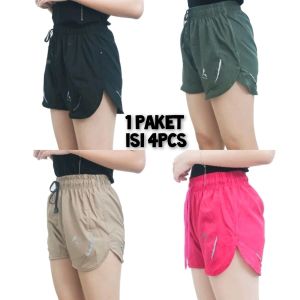 PAHE Paket Hemat 4pcs Clana Voli pendek olahraga hotpants running lari jogging badminton