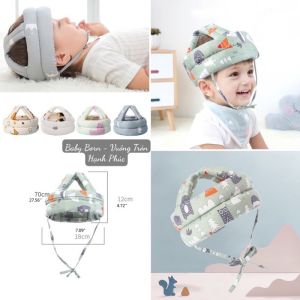 Mũ bảo hiểm vải cotton bảo vệ đầu chống va đập an toàn cho trẻ em