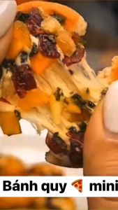 Bánh Quy Pizza Mini Mix Hạt  Bánh Quy Đồng Tiền Mix Hạt Dinh Dưỡng Không Đường Làm Từ Hạt Và Quả Khô Giòn Tan