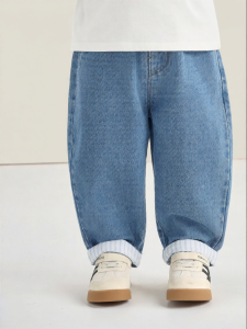 CUTEPANDAS | Quần Jeans Dân Dã Cho Trẻ Em Mùa Thu