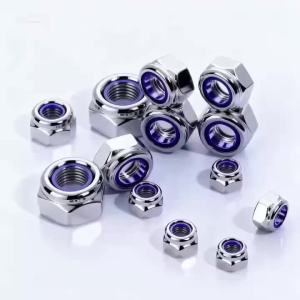 Bộ Đai Ốc Khóa Bằng Nylon Các Loại Bộ Đai Ốc Lục Giác Tự Khóa Bằng Thép Không Gỉ 304 M3-M12 Cho Các Dự Án DIY Gia Công Kim Loại