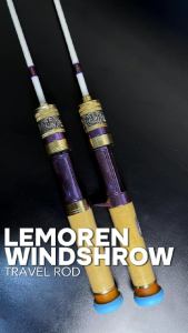 Joran pancing LEMOREN WHINDSHROOW 1.4m UL Travel Rod UltraLight Carbon Solid JP015