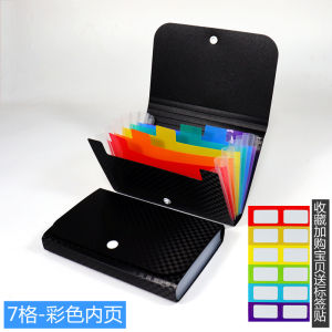 Coin Purse Small Size Portable Fashion Bill Bag Multi-Layer Classification File Holder Personal Belongings Cosmetic Bag Bill Invoice Owe Receipt Card Organizer Storage Bags Flip Small Bellows Pocket