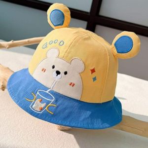 T.I - Topi Anak Laki-laki Perempuan Good Boba Bear Bucket Hat Import