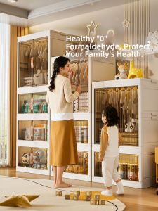 Citylong | Foldable Thicker Wheeled Storage Cabinet Home Use