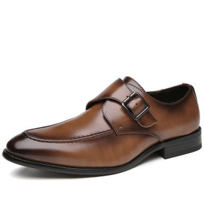 Handmade New Style British Buckle Business Dress Shoes for Men