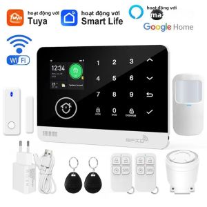 Bộ Báo Động Không Dây An Ninh Thông Minh Tuya Hệ Thống Báo Động Chống Trộm Tại Nhà WiFi GSM Với Ứng Dụng 24 Giờ Điều Chỉnh Âm Lượng Báo Động Theo Thời Gian Thực