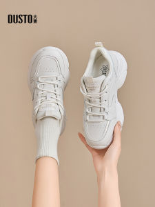 Giày Thể Thao Đế Dày Màu Đen Cho Nữ Giày Thể Thao Thường Ngày Giày Đế Cao DUSTO Giày Đế Cao Mùa Thu 2025 Giày Đế Cao Thời Trang