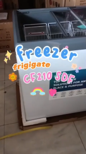 CHEST FREEZER BOX FRIGIGATE LEMARI ES KRIM F-210 SDF-LV 110 WATT 210 LITER GARANSI RESMI BY TMJ
