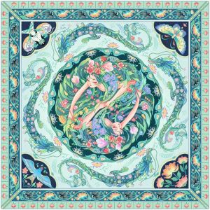 Tarot Card Rune Divination Tablecloth Washable Square Mat Altar Cloth for Astrology Oracle and Board Games