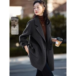 MOHANYIMEI | Fashionable Handmade Double-sided Wool Coat