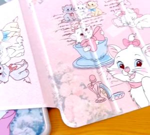 iPad Case 360 Rotate Flip Acrylic Case Animasi For Ipad Air 1/2 Gen 5/6 Gen 7/8/9