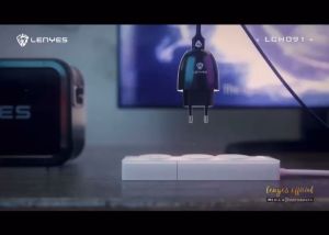 LCH091 - Charger LENYES LCH-091 1USB QC 3.0 Fast Charging 1 set Adapter Kepala Charger dengan Kabel Data Casan hp