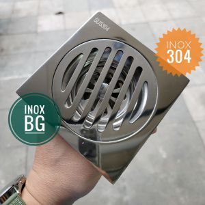 [SUS304] Ga thoát sàn 15x15 cm dùng cho ống 7690110 ngăn mùi chống côn trùng