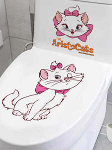 สติกเกอร์ตกแต่งฝาส้วมสุนัขม้าลายน่ารัก น่ารัก น่าหัวเราะ ป้องกันน้ำ ฝาส้วมแบบนิ่ง ลายการ์ตูนสร้างสรรค์ ลายสัตว์ ตกแต่งส่วนบุคคล