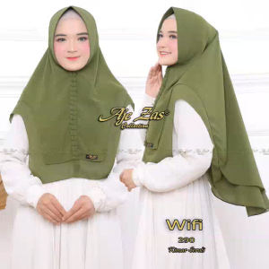 Kerudung/Hijab Instan Bergo Pet Antem Kode WIFI Bahan Ceruty Babydoll Premium By Ory AjeZas Collect