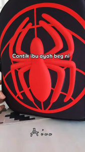 (READT STOCK)38cm 3D Spider-man backpack School bag for kids Fashion school bag Schoolbag for boys