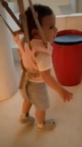 MegaMall Baby Walker Harness Removable PatternToddler Multi-functional Learning Belt Walk Assistant