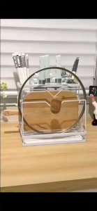 Multi‑Functional Stainless Steel Kitchen Rack Rak Simpan Pisau Sudu Cutting Board Space Saving Kitchen Countertop Organizer