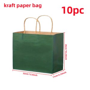 Kraft paper bag with handle,suitable for small businesses,gifts,shopping,retail stores,birthday parties,candies,toys,gifts,etc