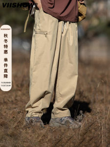 Quần Dài Công Sở Nam Phong Cách Nhật Bản Quần Dài Thường Ngày Quần Dài Ống Đứng Rộng Rãi Có Dây Rút Quần Dài Mùa Xuân Thu