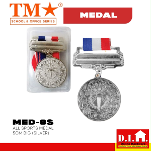 Do It Home TM All Sports Medal 5cm Big Silver MED-8S
