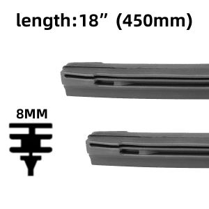 YONGRUN 1pc Windshield Wiper Rubber Strip Suitable For 3 Stages Of Wiper Blade 14"16"17"18"19"20"21"22"24"26"28 "Rubber Strip