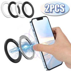 2Pcs Magnetic Ring Holder For iPhone 15 14 13 Magnet Wall Mobile Phone Holder Magnetic Car Phone Stand for Magsafe case ipad Tablet