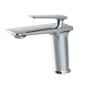 BAKALA | Black Chrome Brass Bathroom Sink Faucet Hot Cold Deck Mounted Toilet Mixer Water Tap White Gold Color