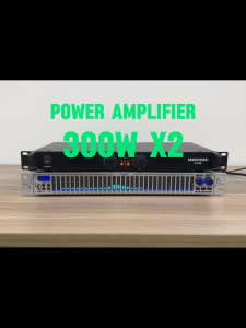 X100 Professional Audio Power Amplifier 1U D Class 2 Channel High Quality 300W Family entertainment