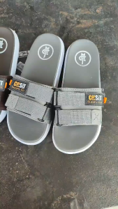 Carset Sandal Pria Wanita Cooper Black Webbing Premium EVA Footbed Phylon Anti Slip Nyaman Stylish Sandal Terlaris Sandal Pria / Laki Laki Slip Original Premium Terbaru