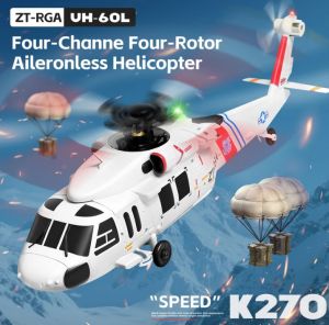 JDD[Fast Delivery][Original Available]WLtoys K270 RC Helicopter 2.4G 6-Aixs Gyroscope 4CH Altitude Hold Optical Flow Brushless Remote Control Helicopter Toy For Child