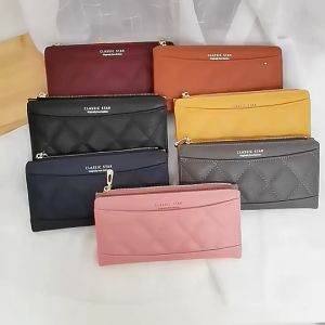Trending Wallets Money Bag Card Holder Pocket Purse Cute Fashion Geometric Patchwork Female Short Crossbody Mini Zipper C318-2