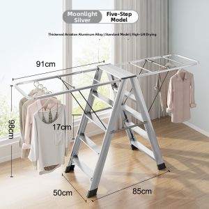 Thickened Folding Extendable Household Ladder