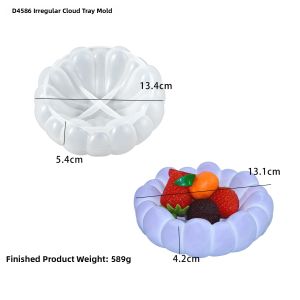Irregular Cloud Trinket Tray Silicone Mold