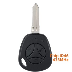 KEYECU 433 MHz Remote Car Key Fob Với 3 Nút ID46 Chip Tương Thích Với Lada Kalina Granta Priora Vesta X-Ray Sedan Sport