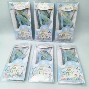 ชุดกระจาย 4 ชิ้น 4490 ลายการ์ตูน ชุดไม้บรรทัด ช่องทางสุขภาพ สร้างสรรค์ ลูกค้าเด็กนักเรียน