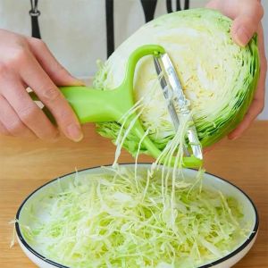 【On Sale】Vegetable Grater Slicer Wide Mouth Cabbage Potato Peeler Stainless Steel Fruit Slicer Kitchen Gadget