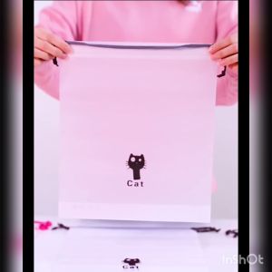 Drawstring Waterproof Transparent Travelling Storage Bag Travel Clothing Cosmetic Shoe Packing Bag Cosmetic Bag