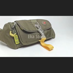 Tas Tactical Selempang/Pinggang Pria-Sling/Waist bag Crossbody Tough warrior  5598 Green Army/Black  Import