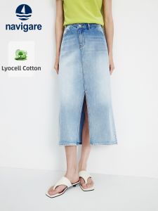 Navigare | Summer Casual Womens Split Skirt Denim